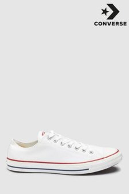 Converse White Chuck Taylor Ox Trainers (744296) | $130