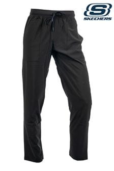Dark Black - Skechers Gowalk Motion Skechweave Trousers (744427) | kr920