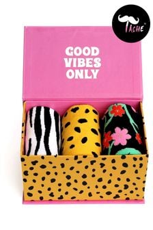 Tache Black Pack of 3 Socks Gift Set (744627) | $47