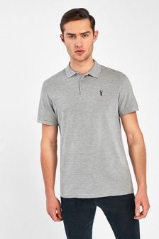 Grey Marl Regular Fit Pique Polo Shirt (745466) | €15