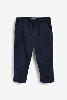 Navy Blue Loose Fit Utility Pull-On Trousers (3mths-7yrs) (745520) | kr107 - kr133