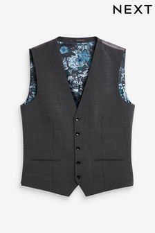 Grey Signature Tollegno Motionflex Stretch Wool Suit: Waistcoat (745786) | 43 €