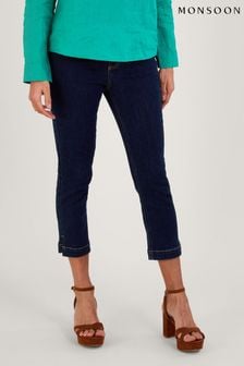 Monsoon Idabella Verkürzte Skinny-Jeans mit recyceltem Polyester, Blau (746251) | 38 €