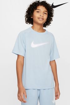 Светло-голубой - Nike Dri-fit Multi Graphic Training T-shirt (746730) | €27