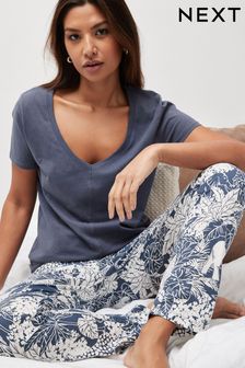 Blue Palms Cotton Short Sleeve Pyjamas (747346) | HK$144