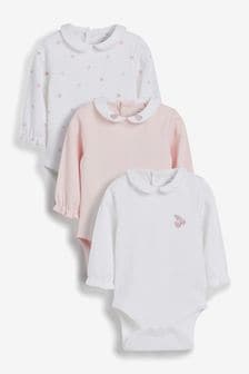 3 Pack Premium Long Sleeve Bodysuits (0mths-3yrs)