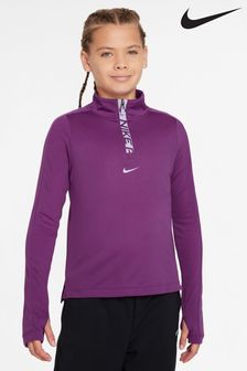 Пурпурный - Топ с короткой молнией Nike Pro Dri-fit (749431) | €60