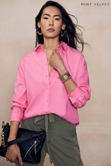 Mint Velvet Pink Oversized Collared Shirt (749804) | 207 zł