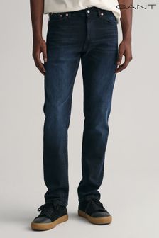 Czarny Jeansy wąskie dżinsy Gant Active Recover ze stretchem (749850) | 790 zł