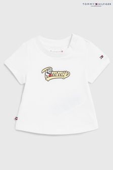 Tricou cu model cireașă Alb Tommy Hilfiger Nou-născut (750114) | 147 LEI
