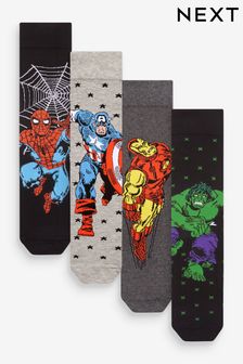 С узором Marvel - Набор из 4 пар носков с рождественским лицензионным принтом (750263) | €8