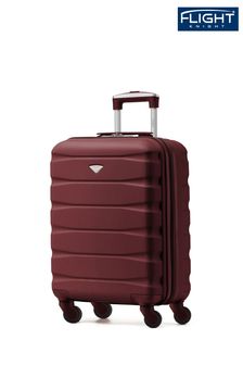 Красный - Черная сумка для ручной клади Flight Knight 55x40x20 см Ryanair Priority 4 Wheel Abs Cabin Carry On (750647) | €66