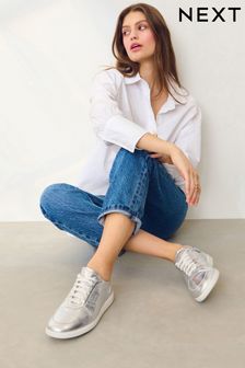 Signature Forever Comfort® ローカット レトロ レザースニーカー