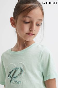 Reiss Sage Swift Junior Embellished Crew Neck T-Shirt (750694) | EGP1,800