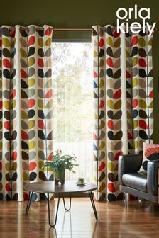Orla Kiely Multi Stem Eyelet Curtains (750775) | kr727 - kr1,610