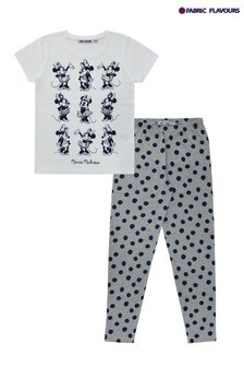 Fabric Flavours White Disney Minnie™ Madness Long Leg Pyjamas