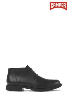 Camper Mens Neuman Leather Ankle Black Boots (751322) | $319