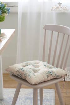 Shabby Chic by Rachel Ashwell® Rose Blossom Teal On Grey Royal Bouquet Seatpad 2 Pack (751791) | €49