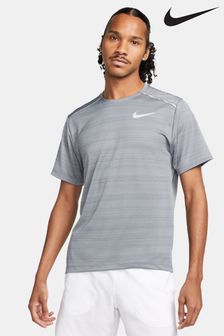 Szary dymiony - Koszulka do biegania Nike Miler Dri-fit Uv (751800) | 210 zł