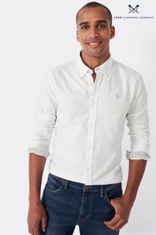Crew Clothing Company White Crew Slim Oxford Shirt (752269) | OMR31