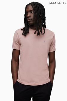 AllSaints Pink Brace Contrast Crew T-Shirt (752447) | 173 QAR