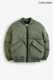 Зеленая детская дутая куртка-пилот Calvin Klein (753208) | €107