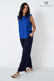 Синяя хлопковая блузка Crew Clothing Company (753461) | €31