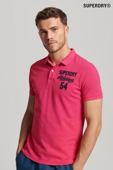 Розовый - Футболка-поло Superdry Superstate (753527) | €61