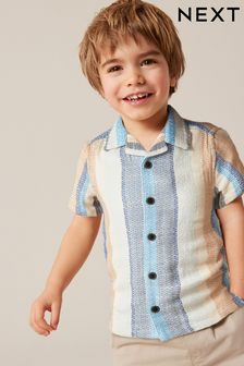 Short Sleeves Vertical Stripe Shirt (3mths-7yrs)