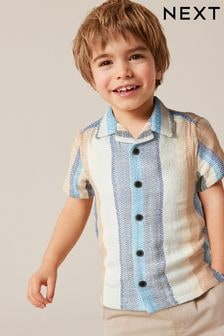 Multi 100% Cotton Short Sleeves Vertical Stripe Shirt (3mths-7yrs) (754187) | $19 - $22