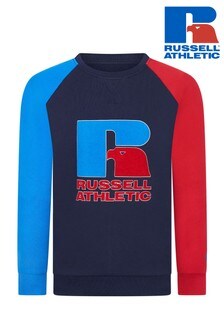 Russell Athletic Raglan-Sweatshirtmit Rundhalsausschnitt, Blau (754519) | 29 € - 35 €