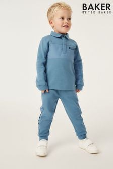 Baker by Ted Baker (0-4yrs) Blue Polo and Jogger Set (754613) | NT$1,870 - NT$2,100