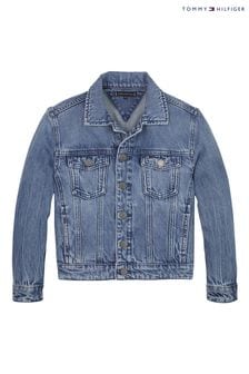 Tommy Hilfiger Larg Albastru Denim Jachetă (754921) | 418 LEI - 477 LEI