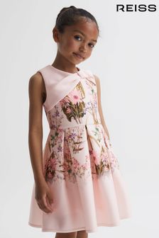 Reiss Multi Emily Junior Scuba Floral Printed Dress (755472) | TRY 1.154