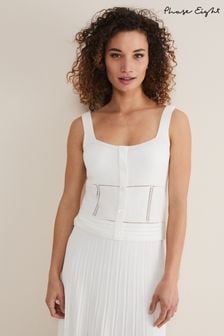 Phase Eight Clara Knit Co-Ord White Vest (755533) | 37 €