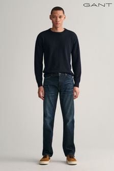Gant藍色標準剪裁經典水洗牛仔褲 (755813) | NT$5,600