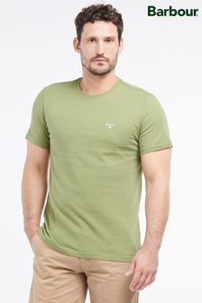 Barbour® Burnt Olive Green Mens Sports T-Shirt (756168) | AED210