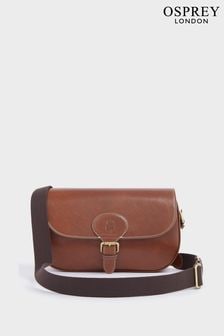 Osprey London The Hurlingham Italian Leather Convertible Saddle Brown Bag (756846) | AED1,913