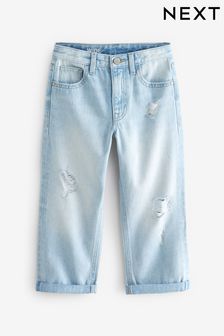 Light Bleach Wide Fit Distressed Denim Jeans (3-16yrs) (757263) | 74 QAR - 99 QAR