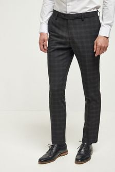 Skinny Fit - Karierter Anzug: Hose (757360) | 15 €
