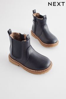 Navy Blue Chelsea Boots (758307) | OMR9