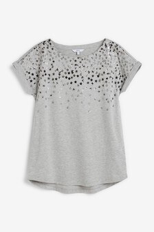 T-shirt à ourlet arrondi