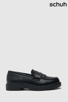 Schuh Laila Chunky Black Loafers (758570) | $44