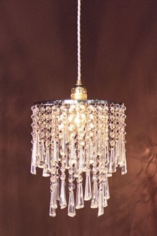 Clear Lucy Easy Fit Pendant Lamp Shade (758701) | $37