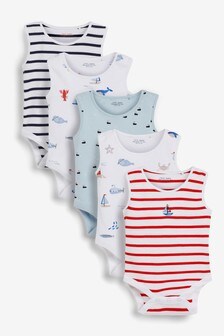 מארז 5 בגדי גוף גופייה (0 חודשים עד גיל 3)