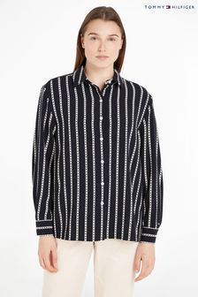 Tommy Hilfiger Argyle Stripe Relaxed Black Shirt (759014) | 107 €