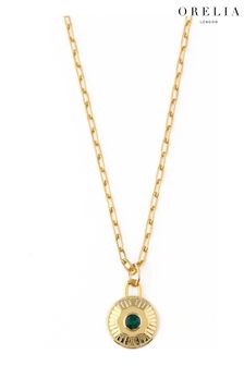 Orelia London May Swarovski Scheiben-Halskette​​​​​​​, 18 Karat Gold (759281) | 39 €