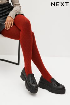 Red Patterned Tights 1 Pack (759320) | DKK66