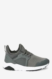 Grey Elastic Lace Trainers (759491) | $36 - $53