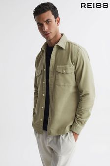 薄荷色 - Reiss Cialini 灯芯绒双口袋衬衫式外套 (759951) | NT$7,080